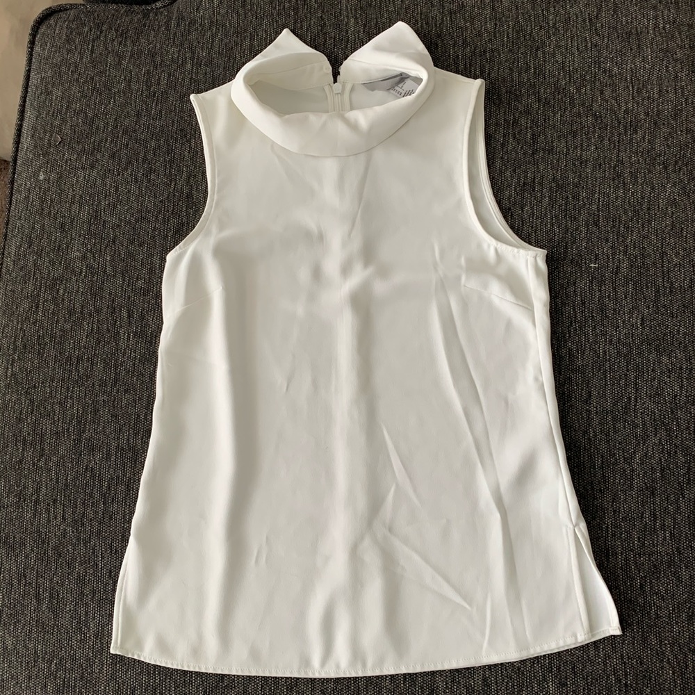 H&M ivory sleeveless top